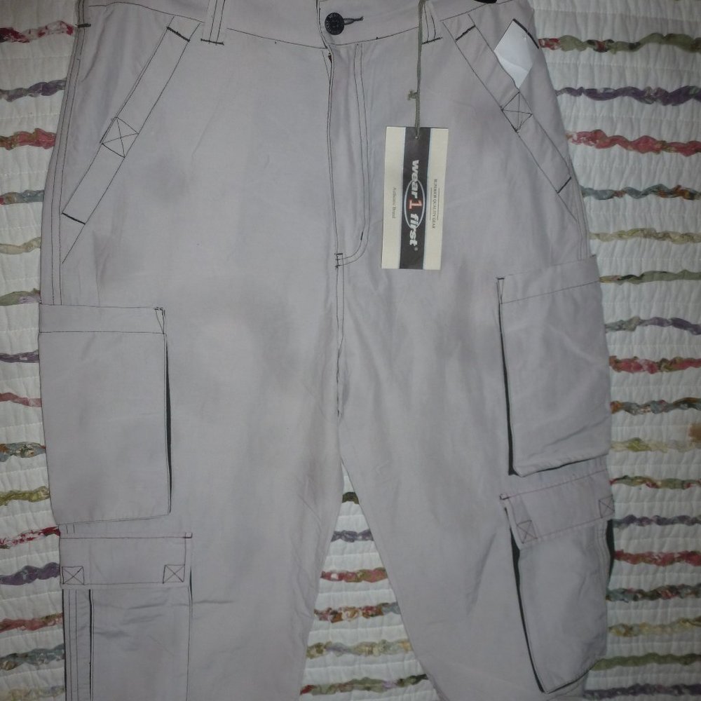 Authentic Wear 1First Men’s Below Knee Length Multi Pocket 3/4 Capri Pants 30x20